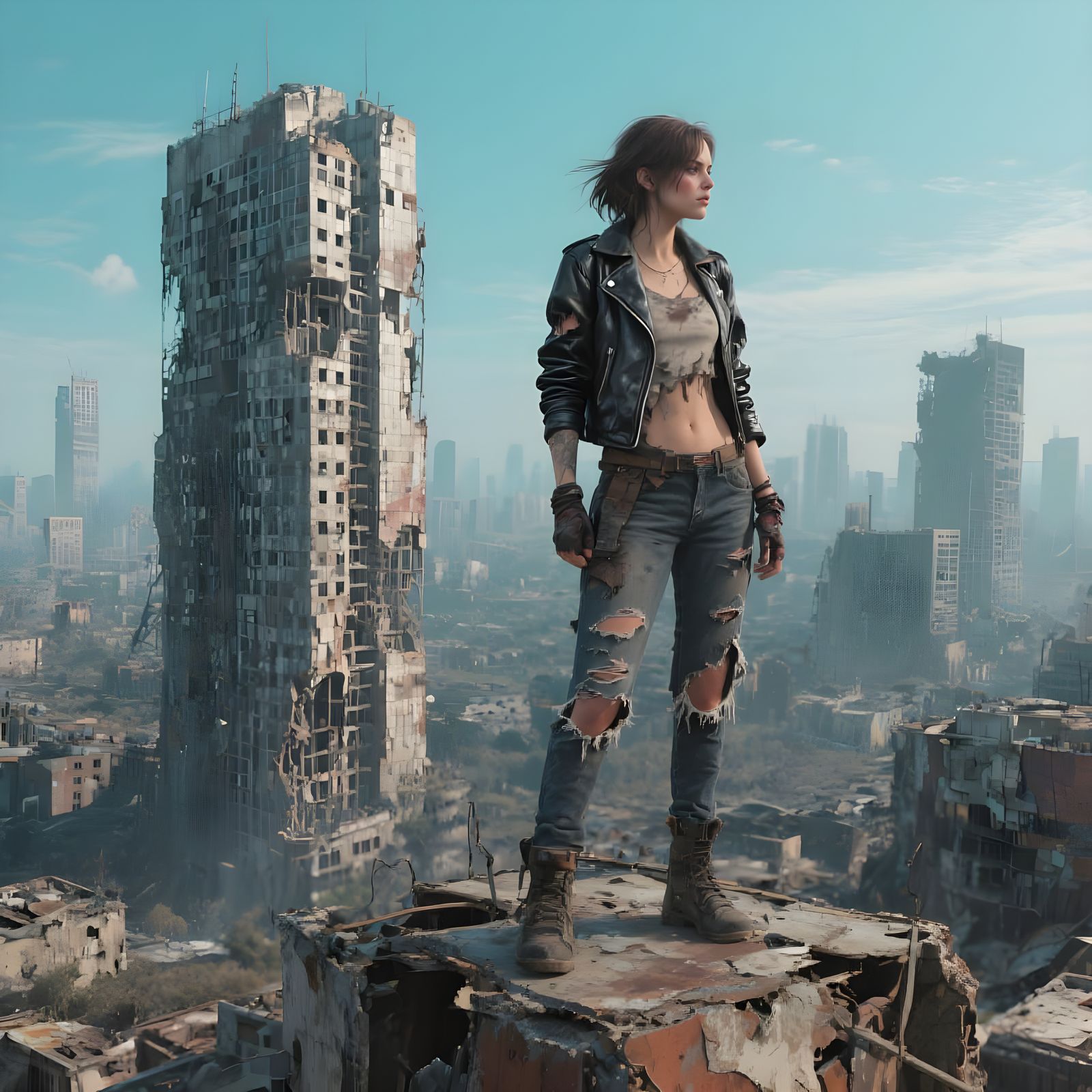 Hyperrealistic Post-Apocalyptic Landscape in Matte Painting ...