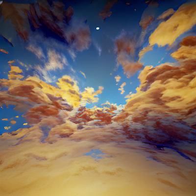 Simple Gradient Blue and White Sky