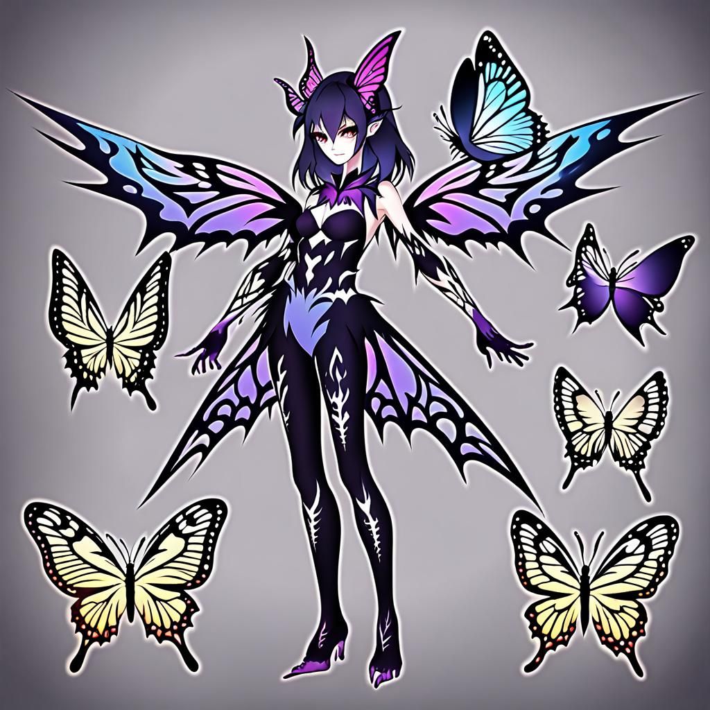 Butterfly Demon: Dark and Delicate Fusion