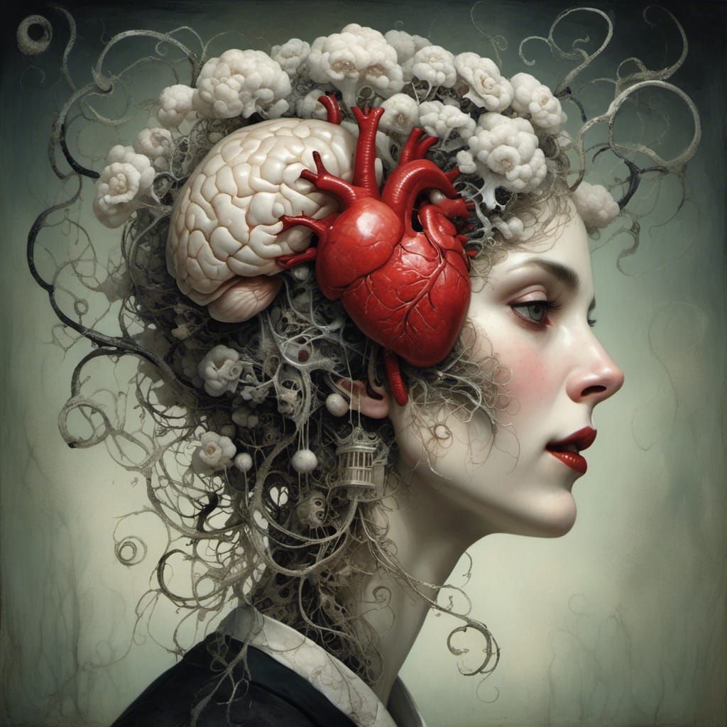 Symbolic Fight Between Brain and Heart