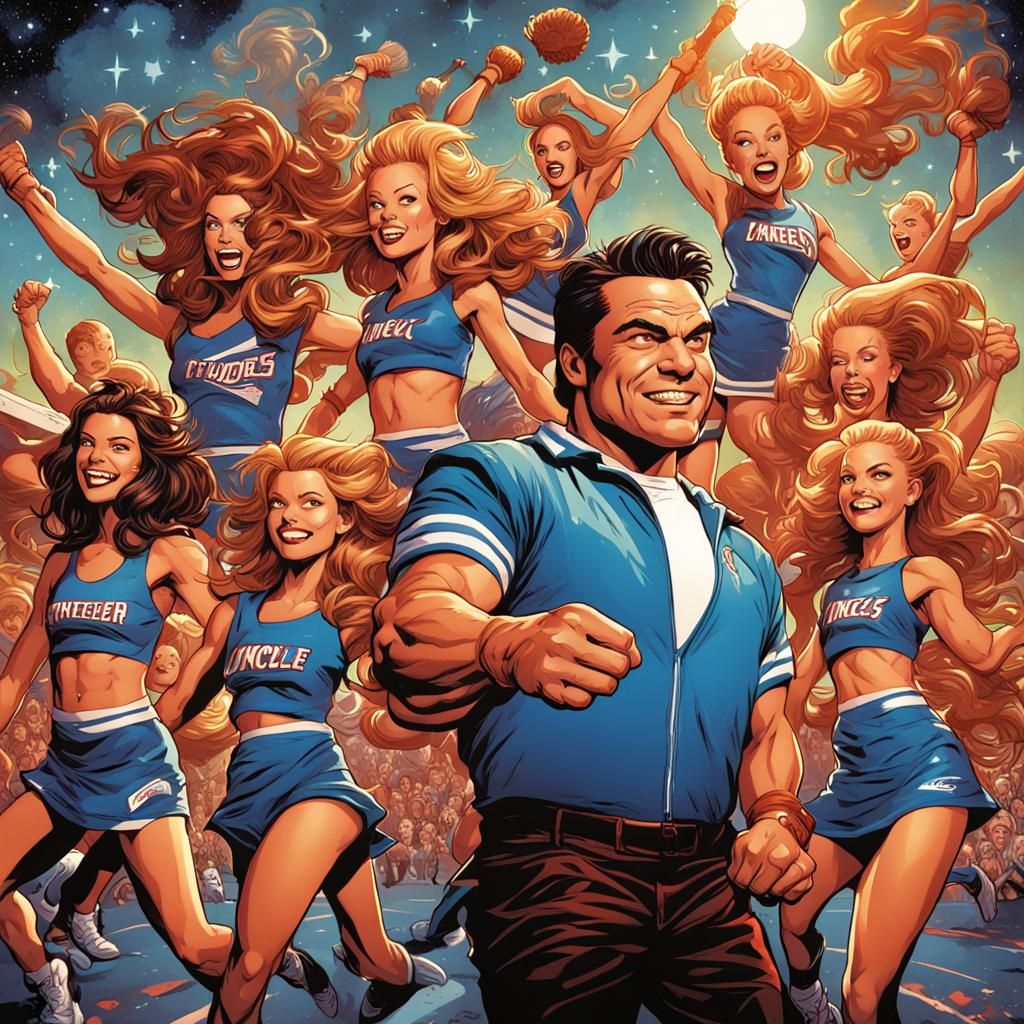 Surreal Comic Book Cover Art: Uncle Mikey Show