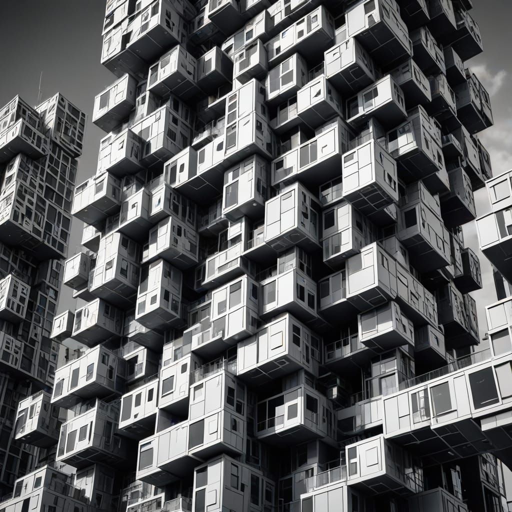 Escher-Inspired Skyscrapers in Perfect Balance