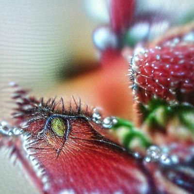 Detailed Macro Photograph of a Cape Sundew