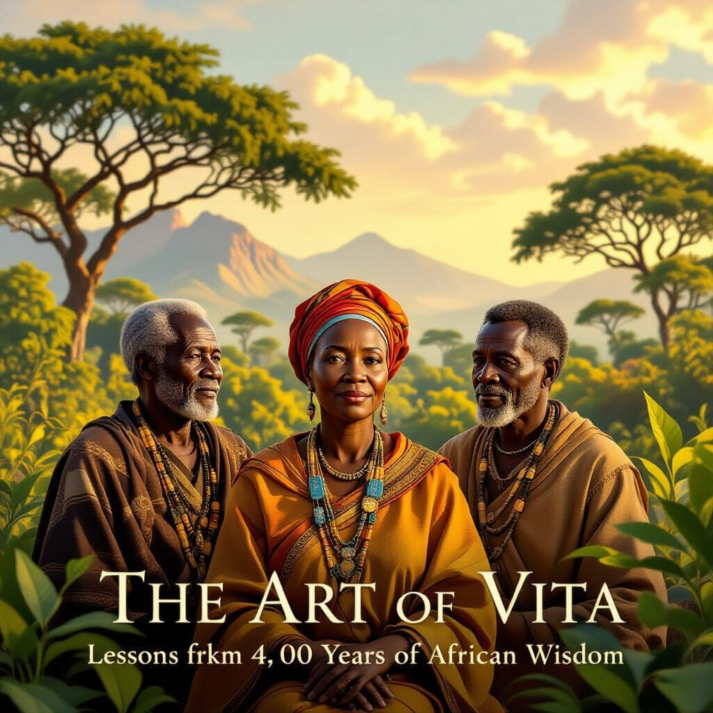 African Elders Oil Painting Ebook Cover