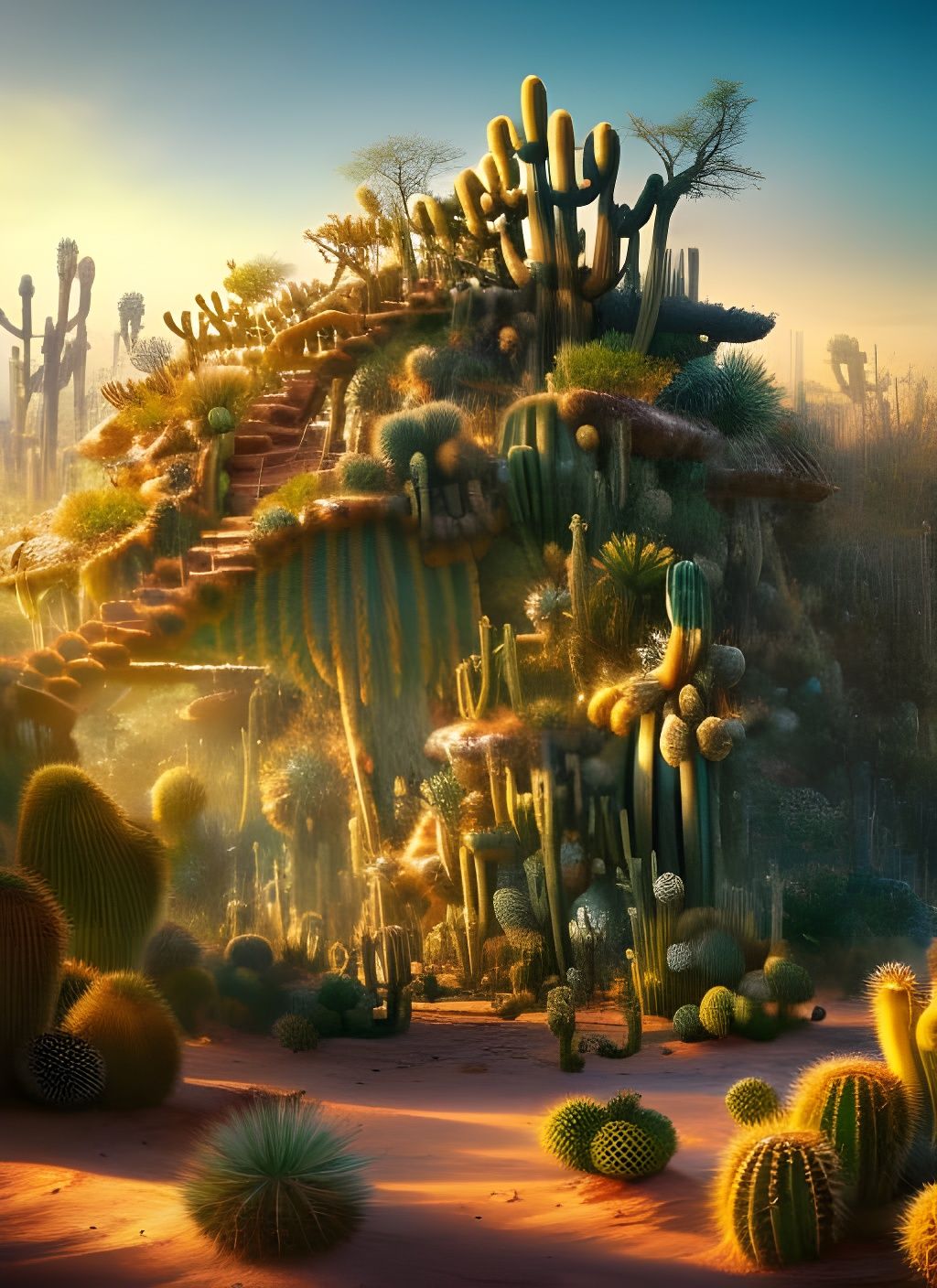Cactus Treehouse in Sunny Desert Paradise