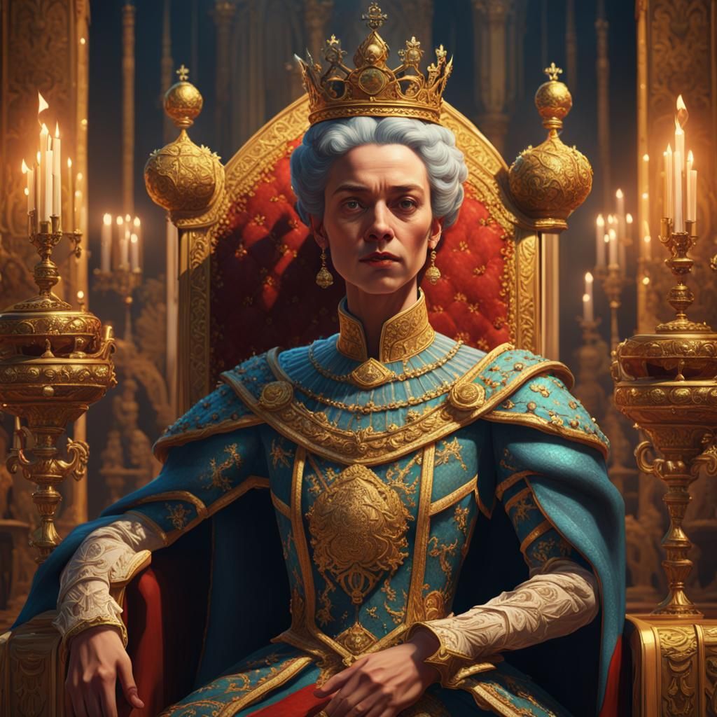Queen with Spanish Crown: Fantasy Art in Unreal Engine