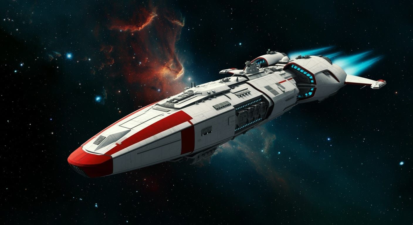 Cosmic Vessel in Celestial Harmony