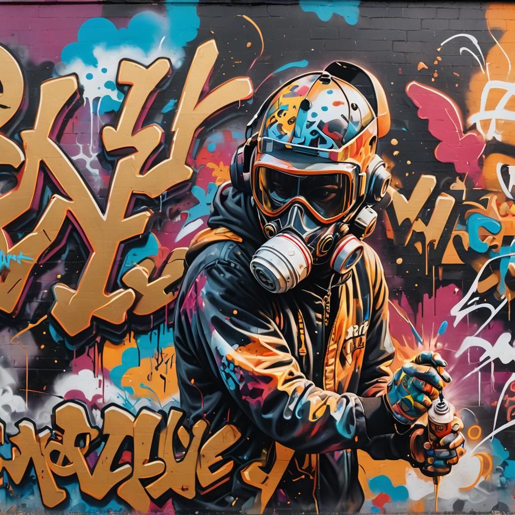 Graffiti Artist's Cinematic Color Explosion