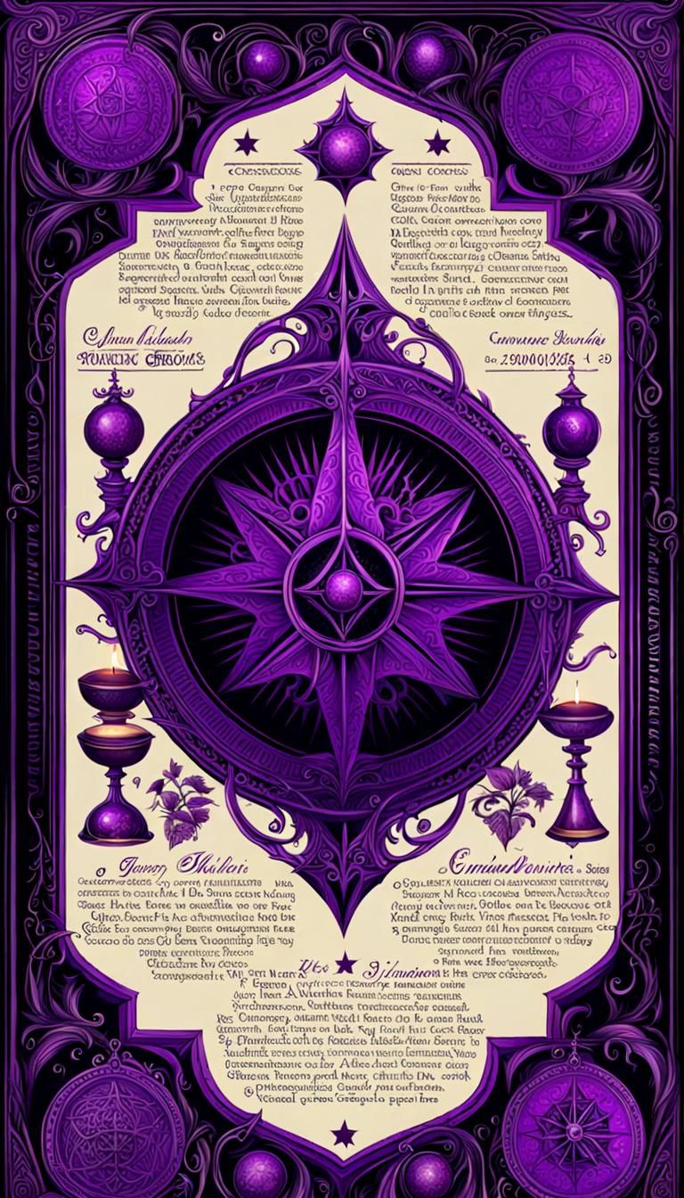 Purple Gothic Grimoires Apothecary in Graphic Detail
