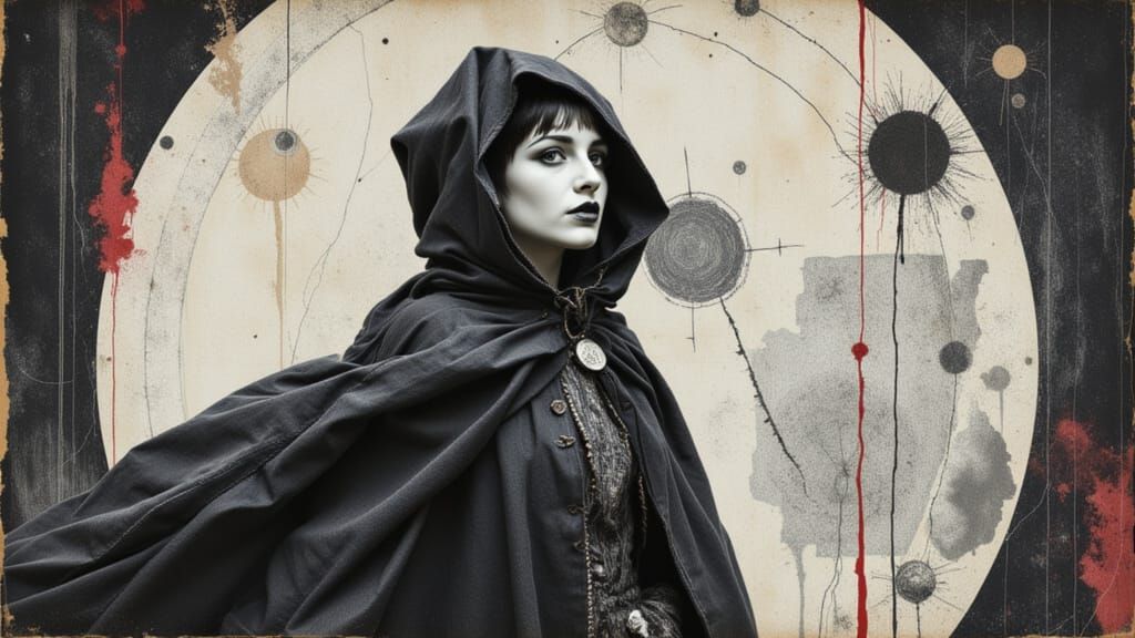 The girl in the swan cloak