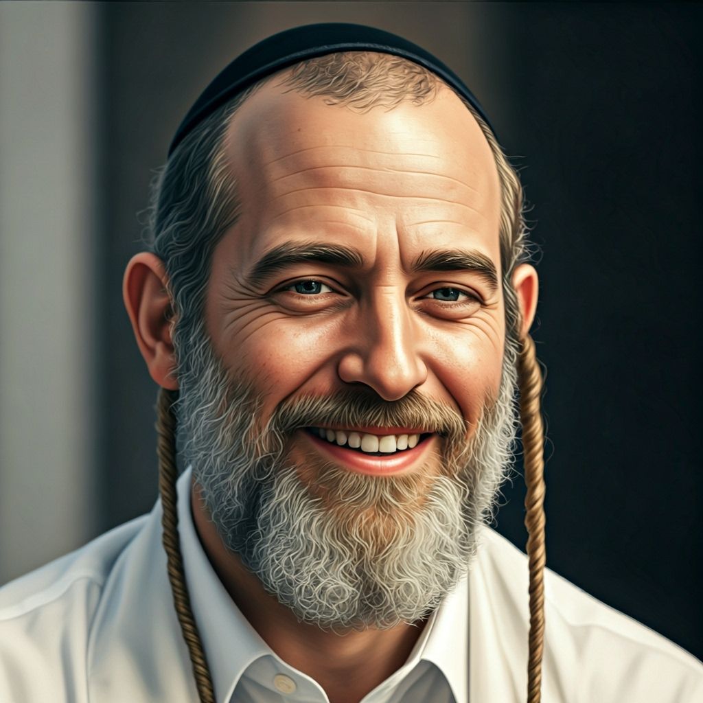 Cinematic Portrait of a Smiling Man with Blonde Hair