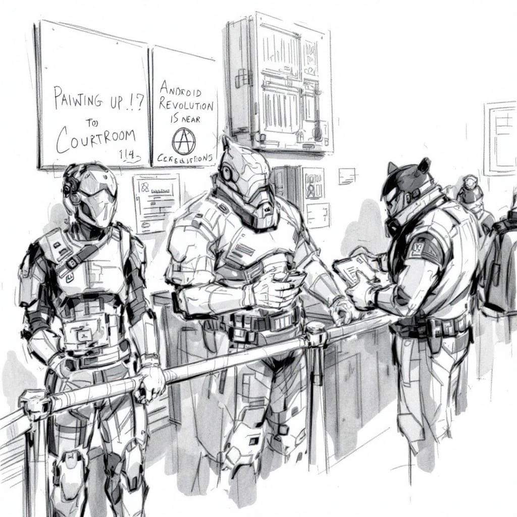 Androids Prepare for Power-Up in a Futuristic Lineup