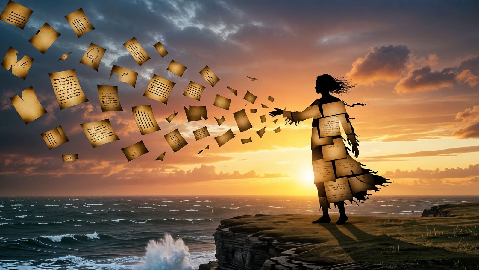 Surreal Sunset Figure Unravels Amidst Whispers of Forgotten ...