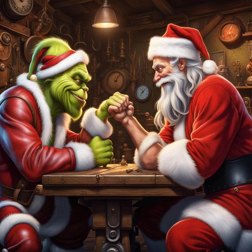 The Grinch vs Santa