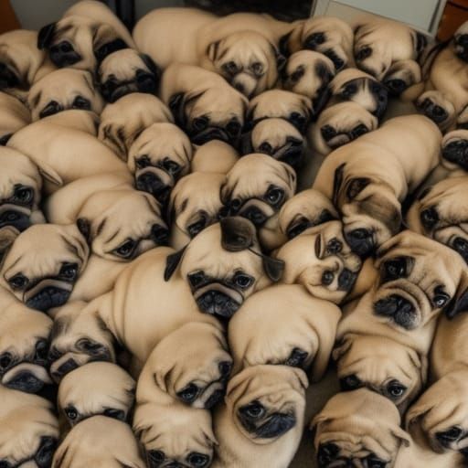 AI Generated Image of a Pug
