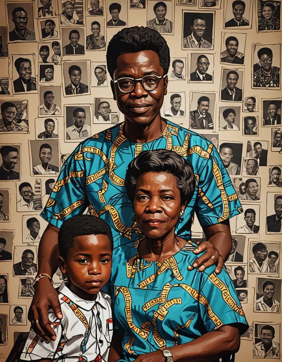 Child's Haircut in Deep Etching Style