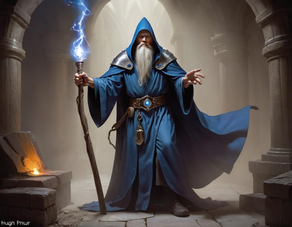 Fantasy Sorcerer Digital Rendering