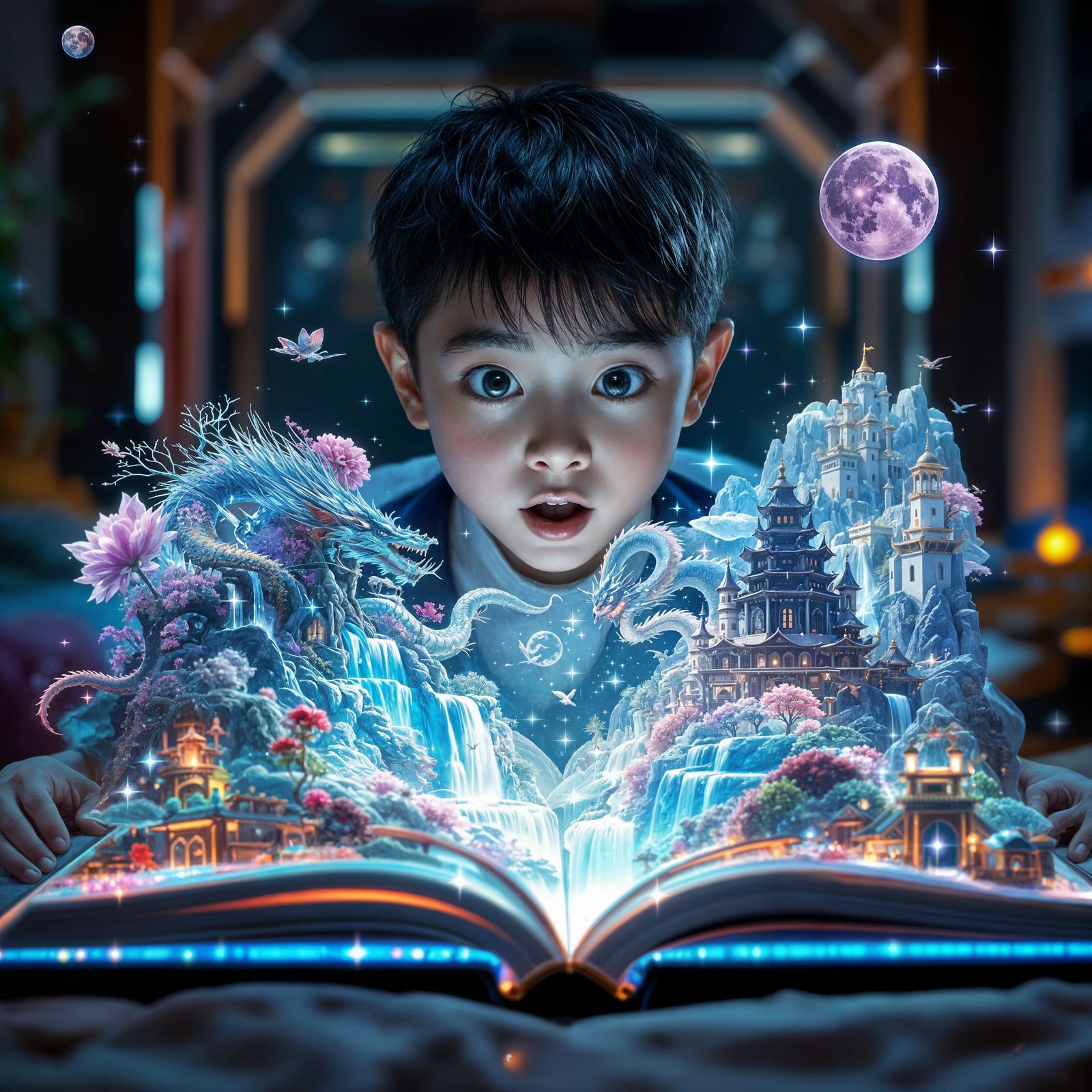 Fantasy Holographic Pop-Up Book