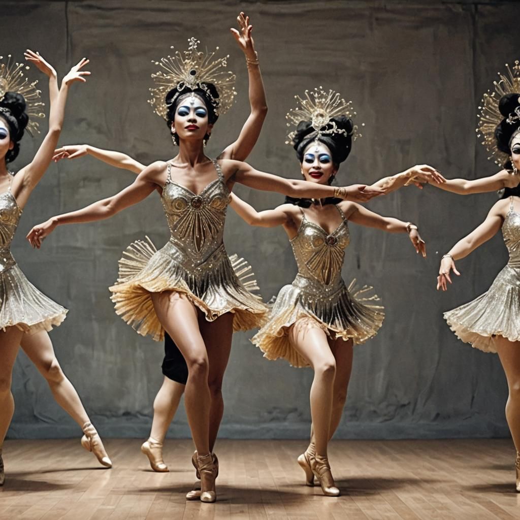 Exotic Dancer with Hypnotic Movements in 3D Anime Art