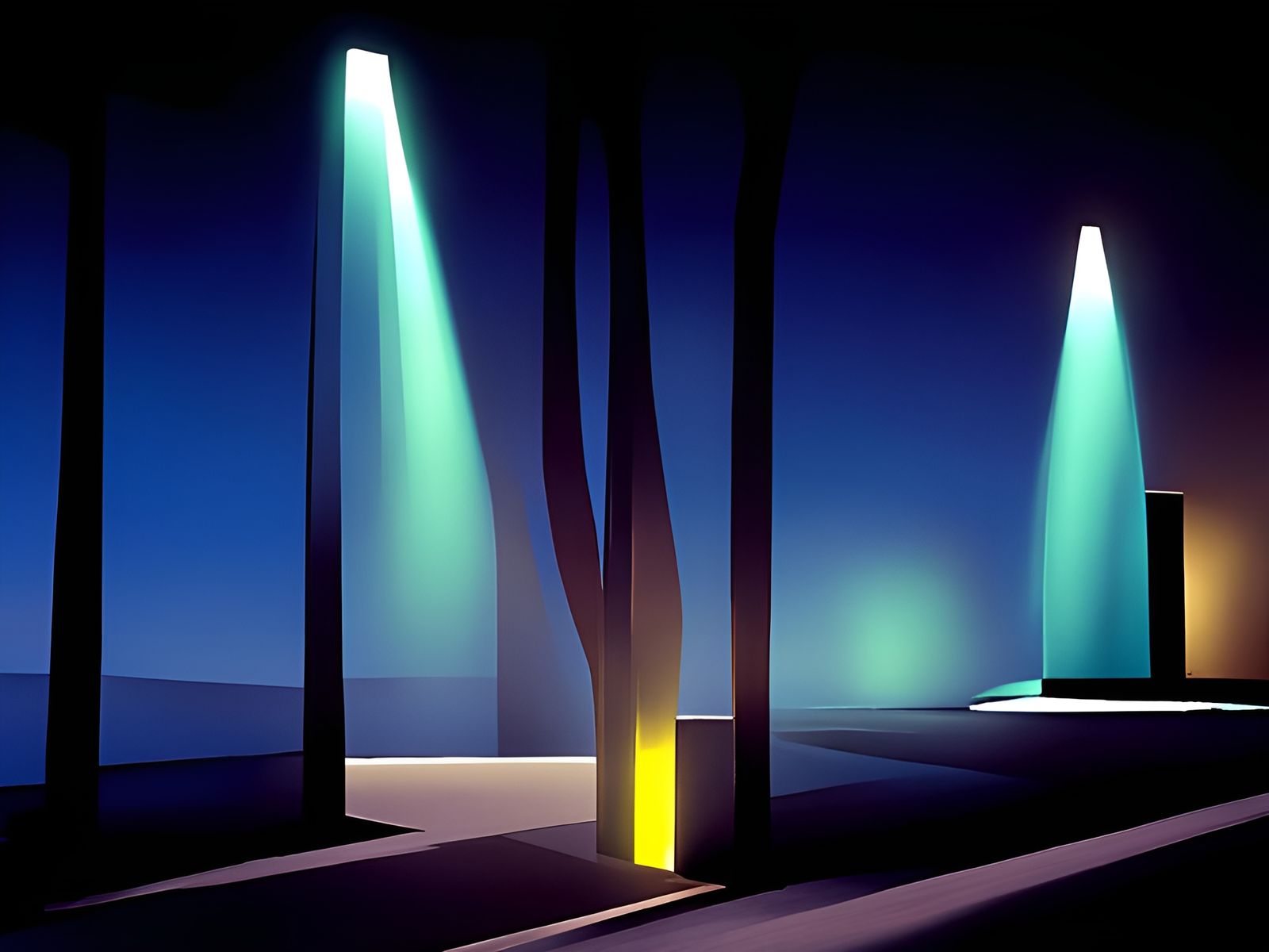 Stark Minimalism by Dan Flavin and Eyvind Earle