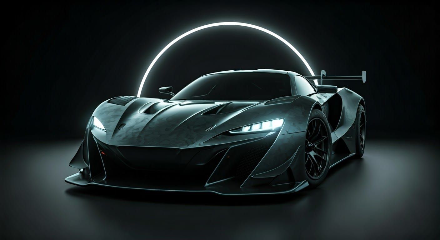 Future-Focused GT3 Supercar Showcased in Aggressive Studio S...