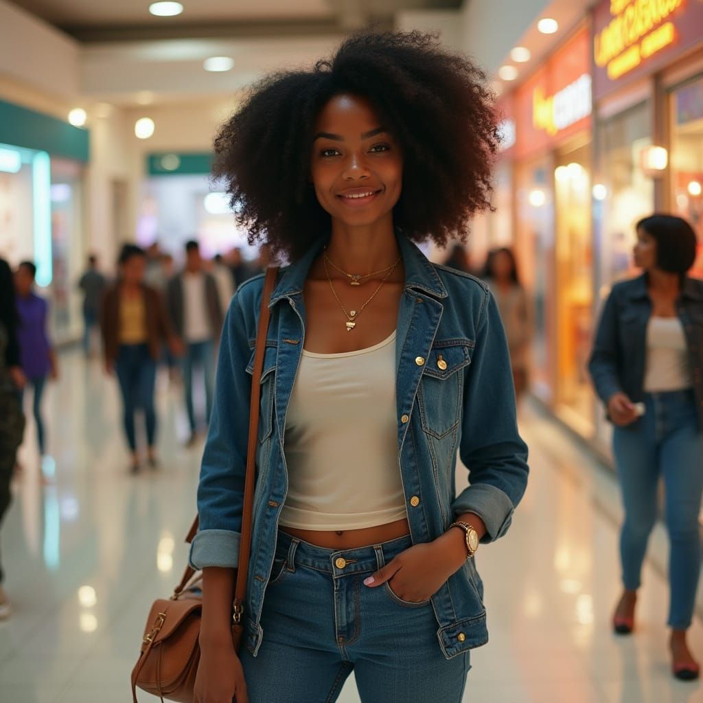 Photorealistic Portrait of Woman in Spring Clothing