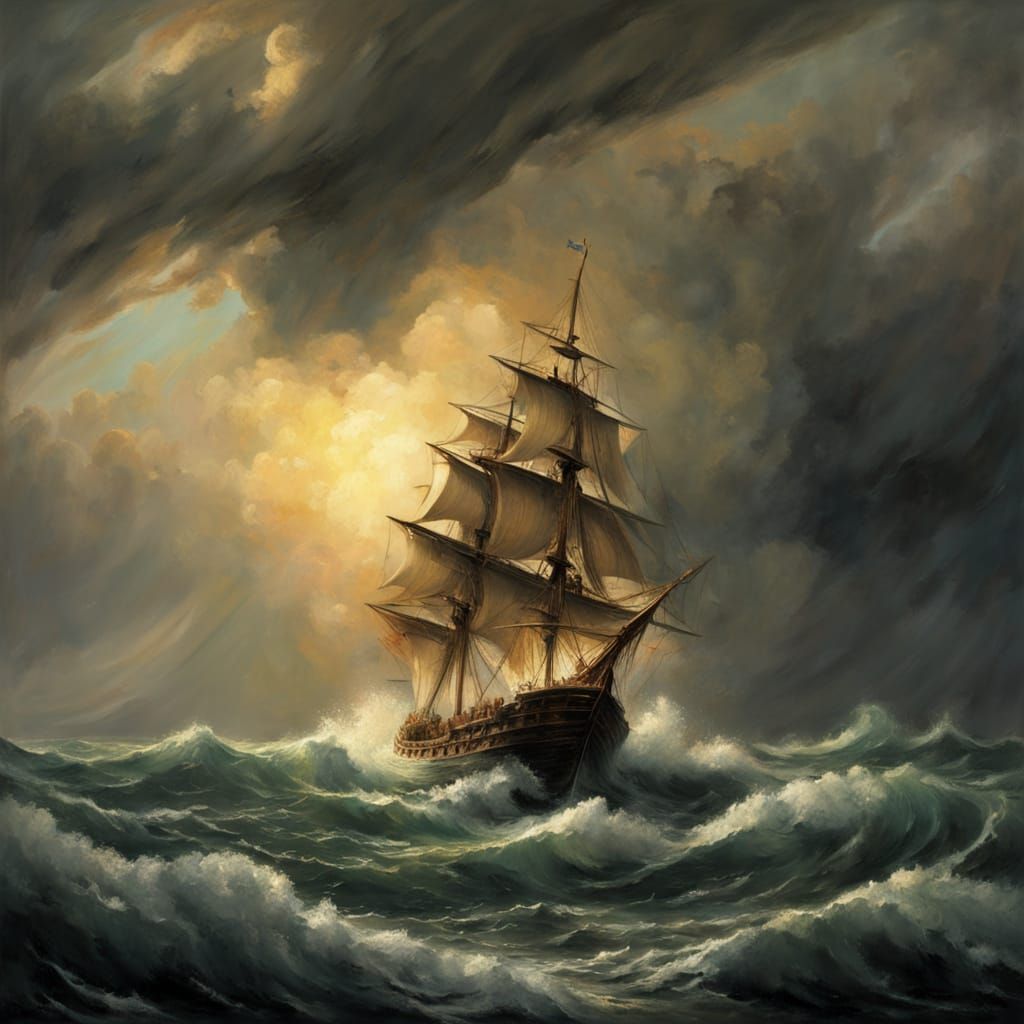 Stormy Seas: A Tiny Boat's Epic Journey