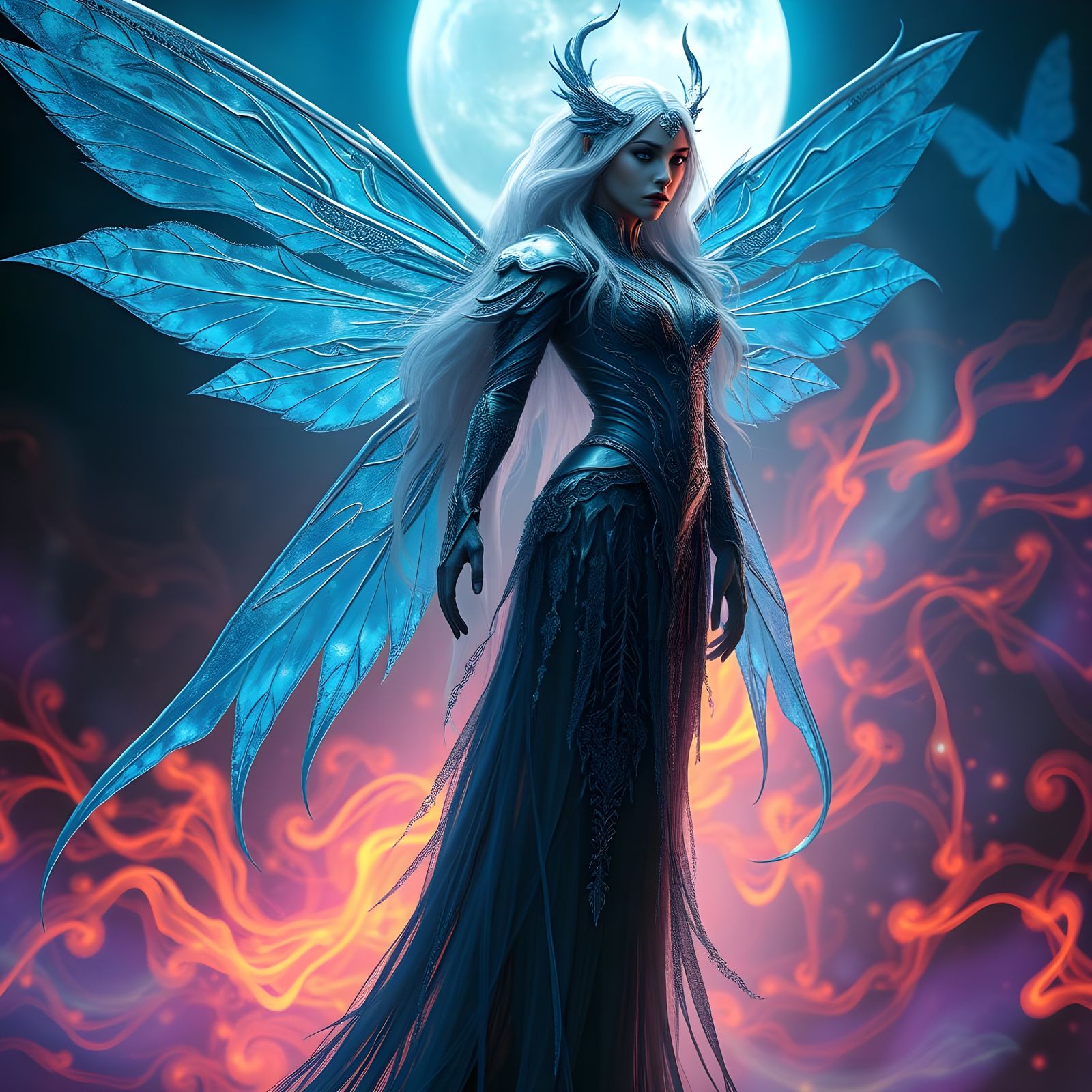 Ethereal Dark Fairy, Empowered by Balance and Potency