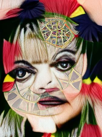 Nina Hagen Mandala Design: Spiritual Portraiture