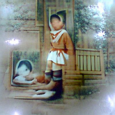 AI Generated Childhood Photo in Vintage Style
