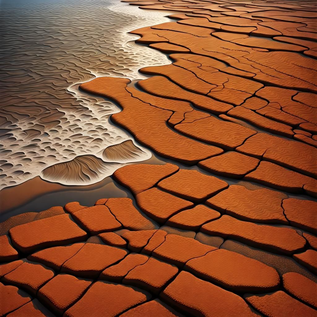 With a determined step, I turn away from the mesmerizing seascape and begin to traverse a path of textured earth tones -...