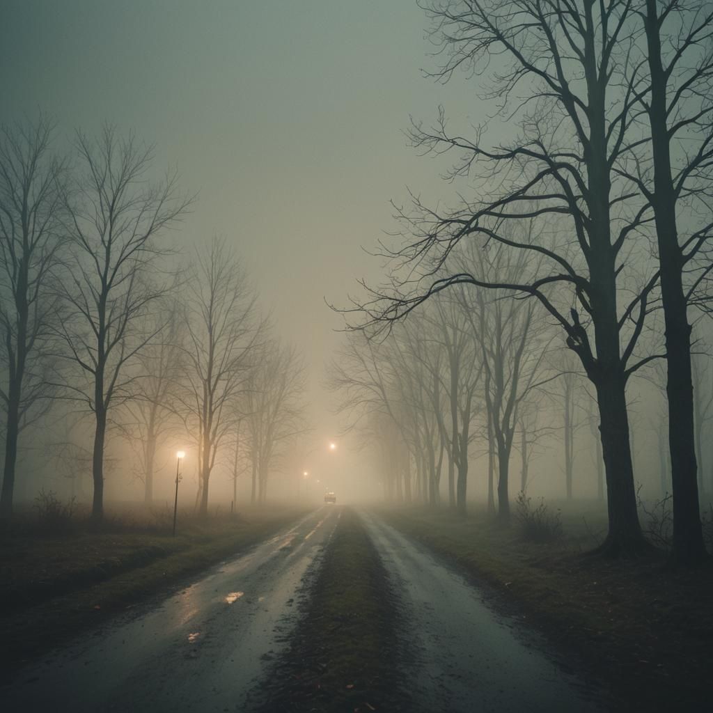 Cinematic Fog Rolling Past Camera View