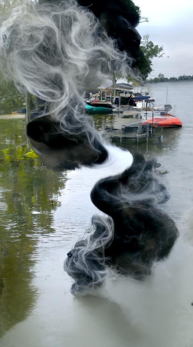 Abstract Smoke on the Water AI Image