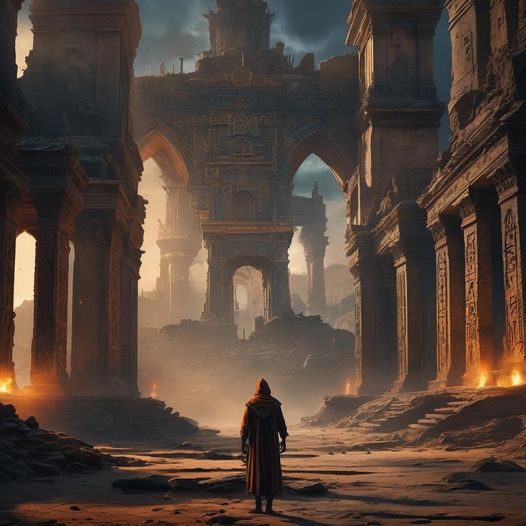 Ancient City in Dust and Darkness