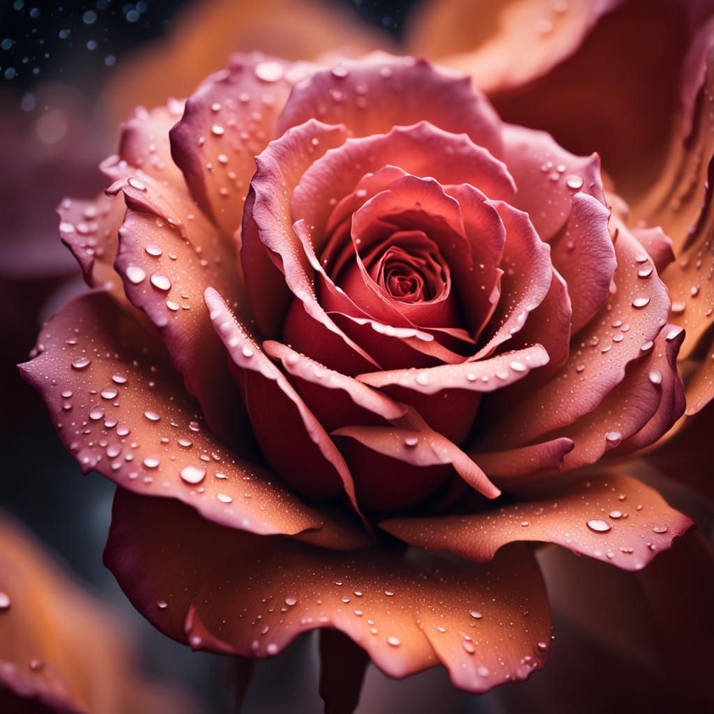 Antelope Canyon Rose Texture in Cartoon Style