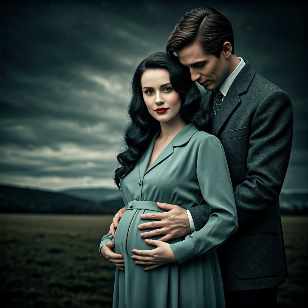 Elegant Portrait of Miss Peregrine in 1940s Style