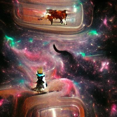 Cowboy Cat in Space Adventure