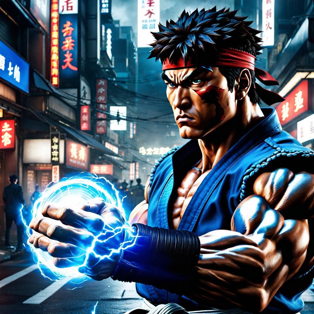 Ryu angry because he was overcharged for takoyaki