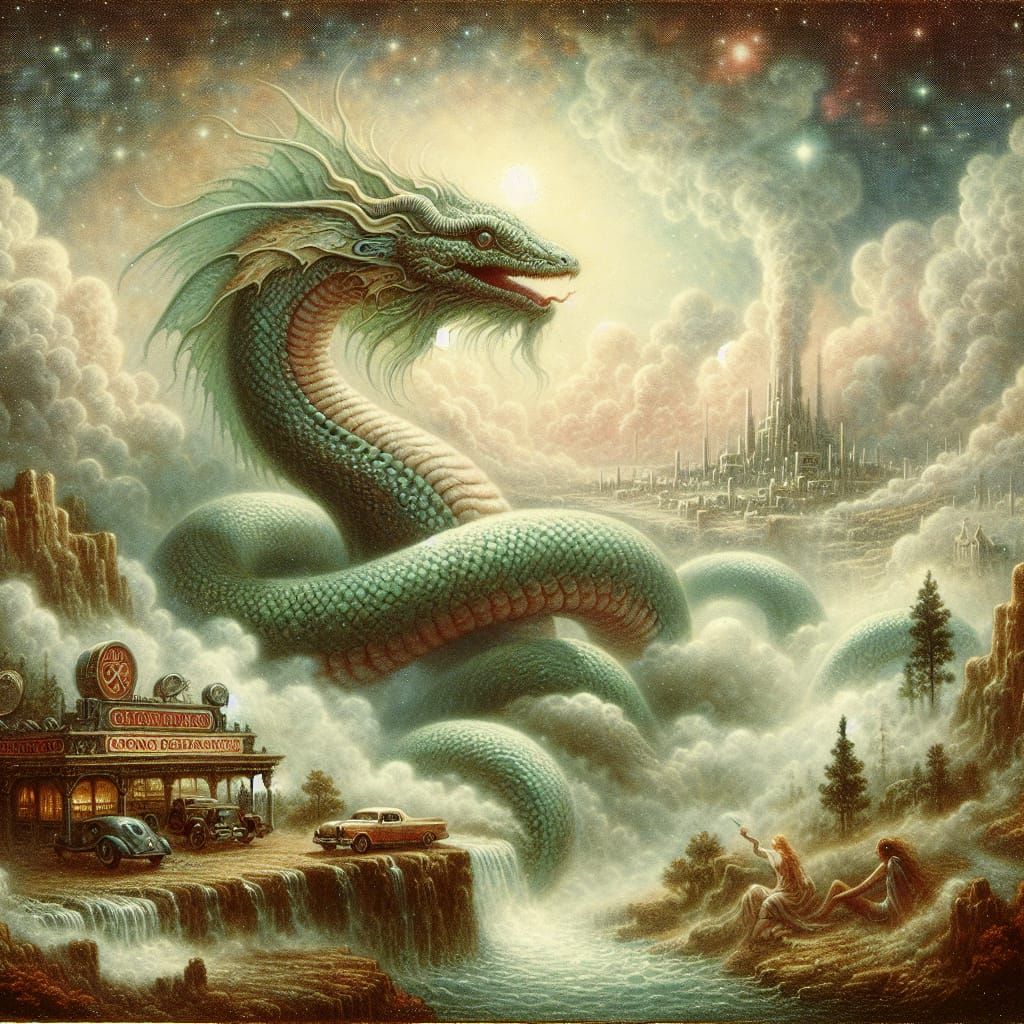 Ouroboros got tired of eating itself, got some new kicks, an...