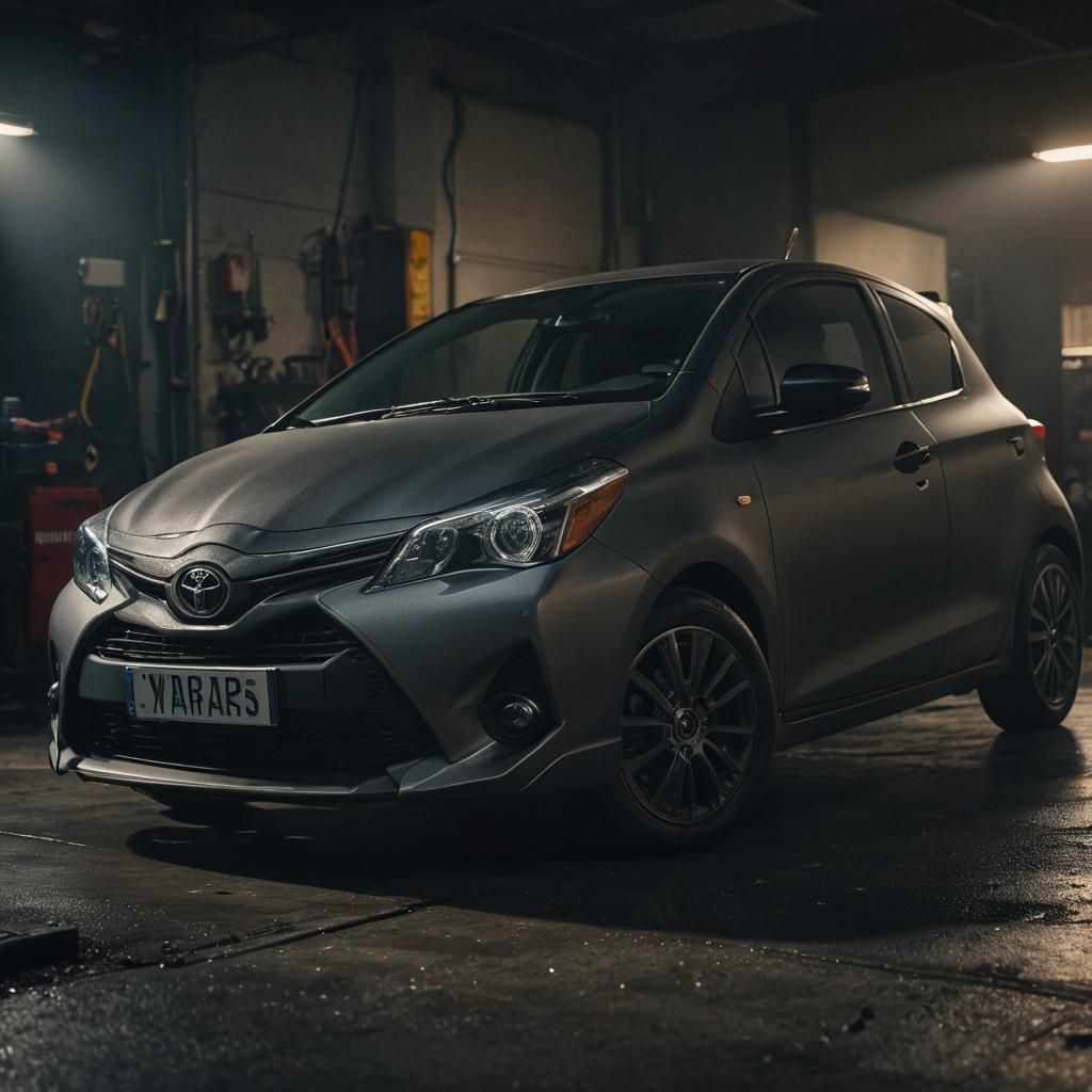 Toyota Yaris Close-Up: Hyper-Realistic Automotive Photograph...