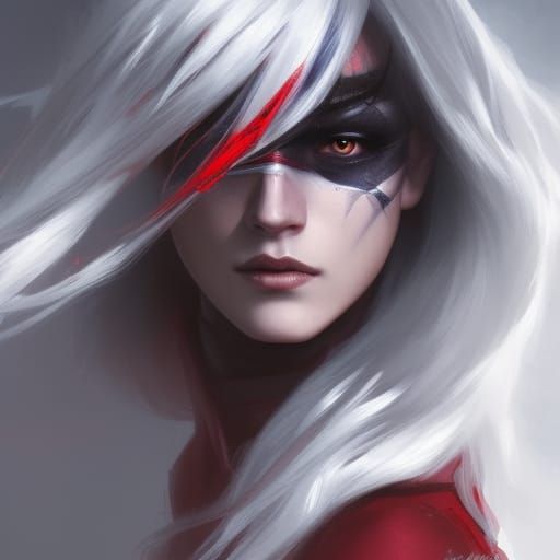 Drow Ranger Portrait in Hyperdetailed Digital Art