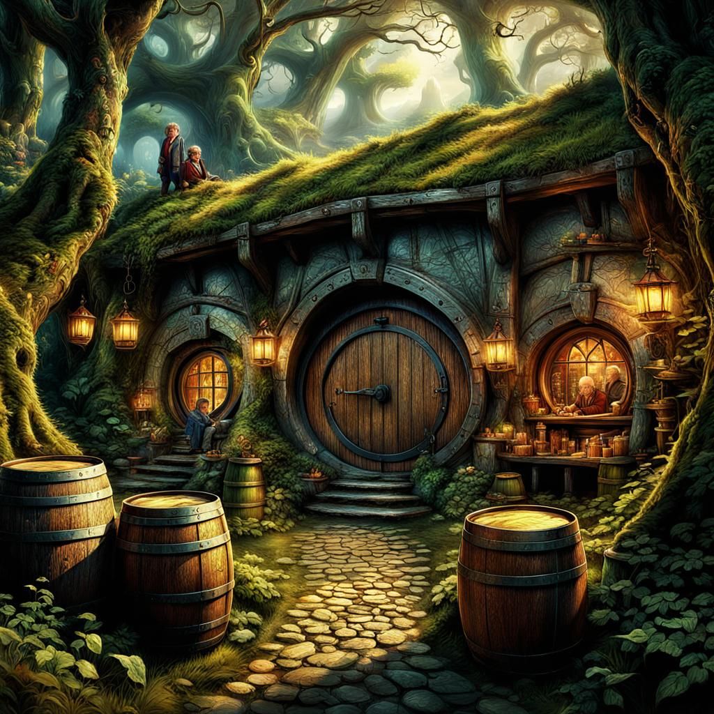 Bilbo's Barrel Escape: An Epic Hobbit Adventure