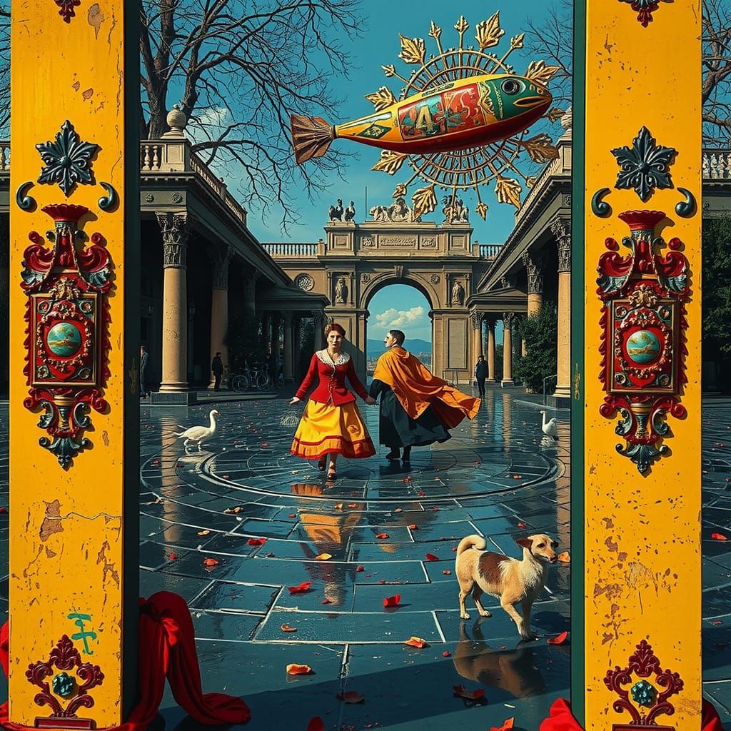 Hyperrealistic Fusion of Romanticism and Baroque