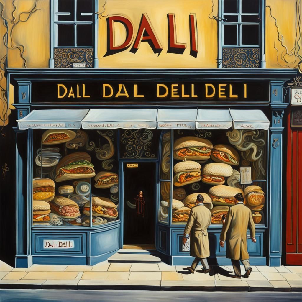 Surrealist Deli Shopfront Inspired by Salvador Dali