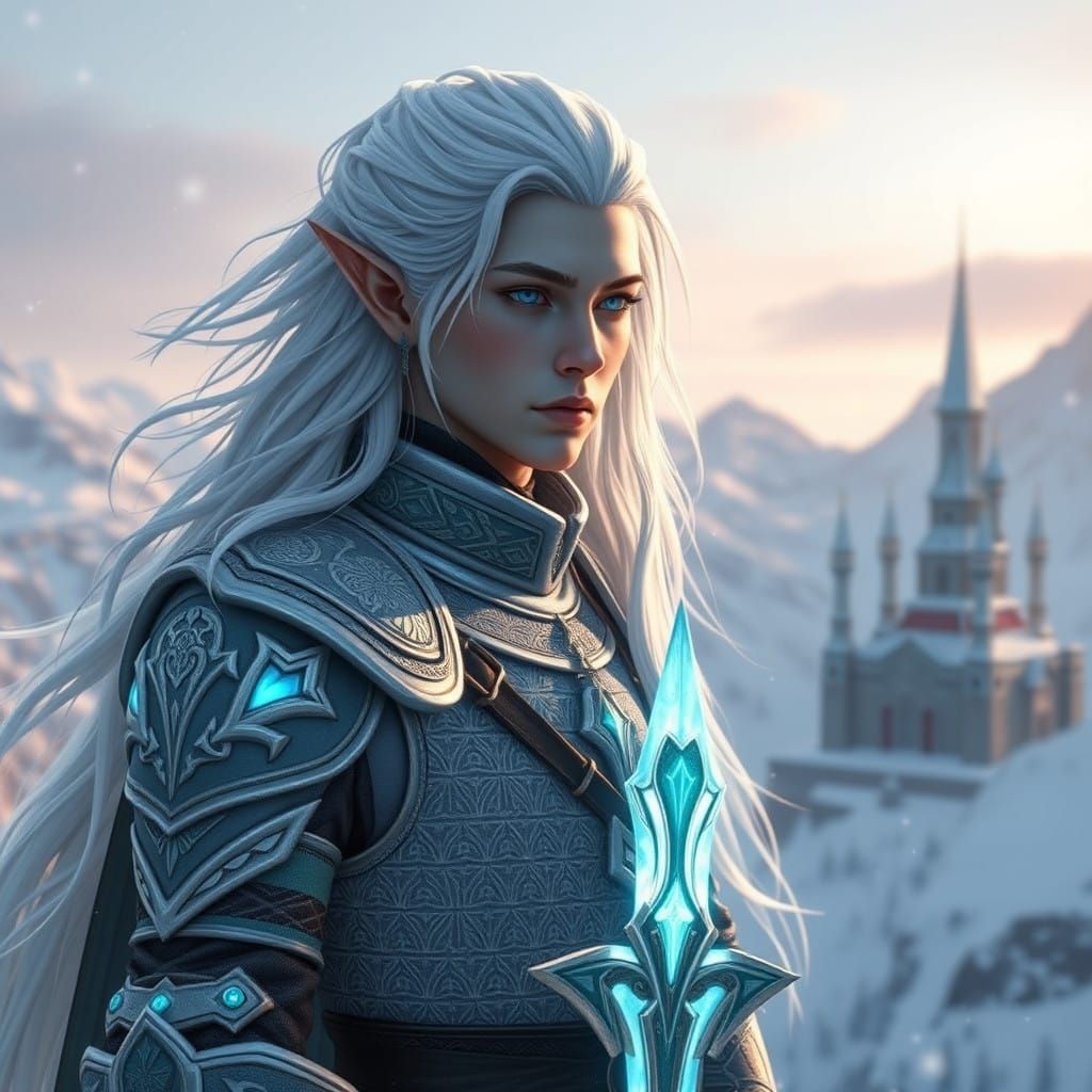 Regal Snow Elf Male: Lyressor Dengoth in Ancient Falmer Armo...
