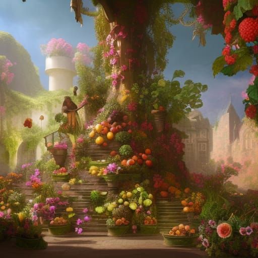 Renaissance Still Life with Flowers and Fruit