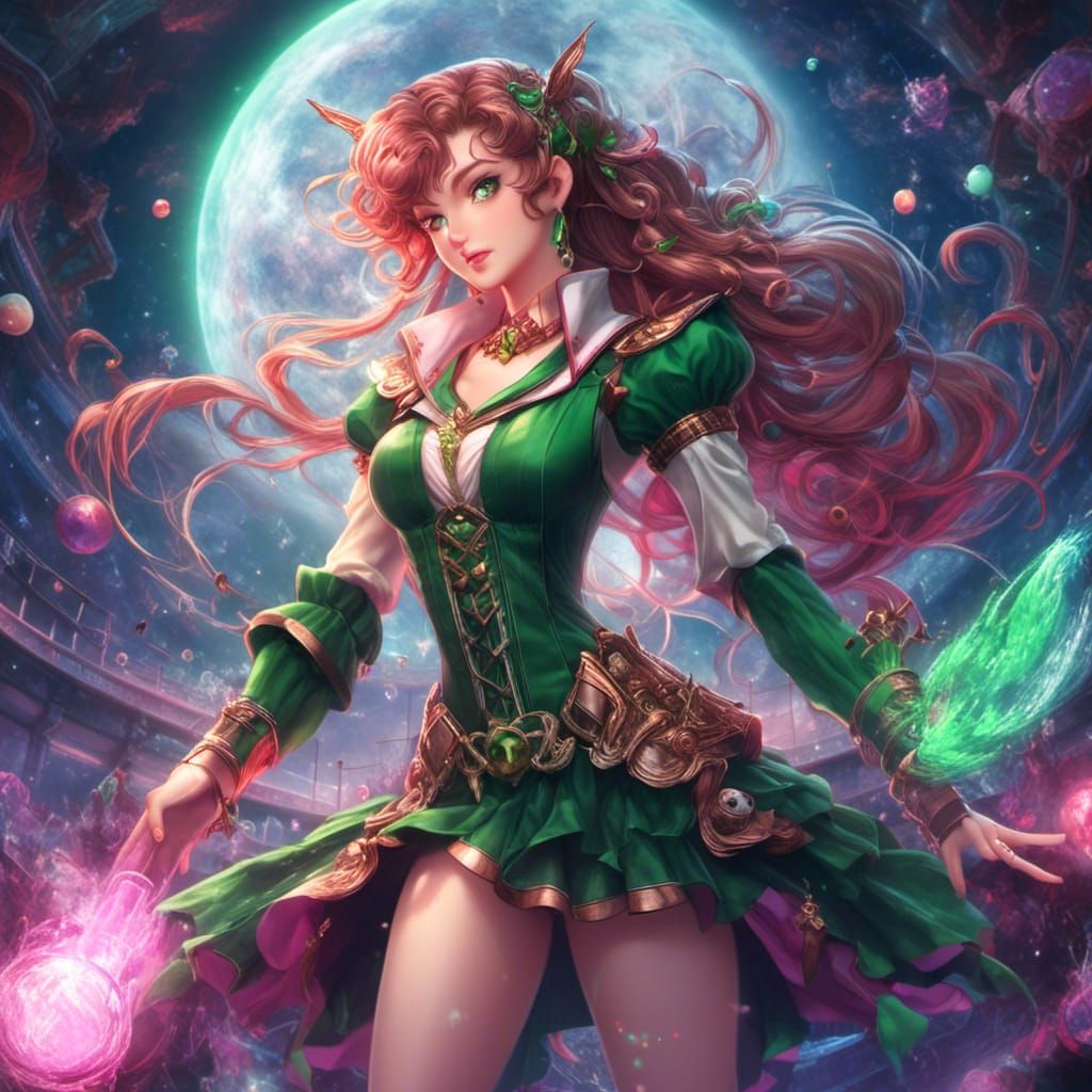 Sailor Jupiter Detailed Matte Painting