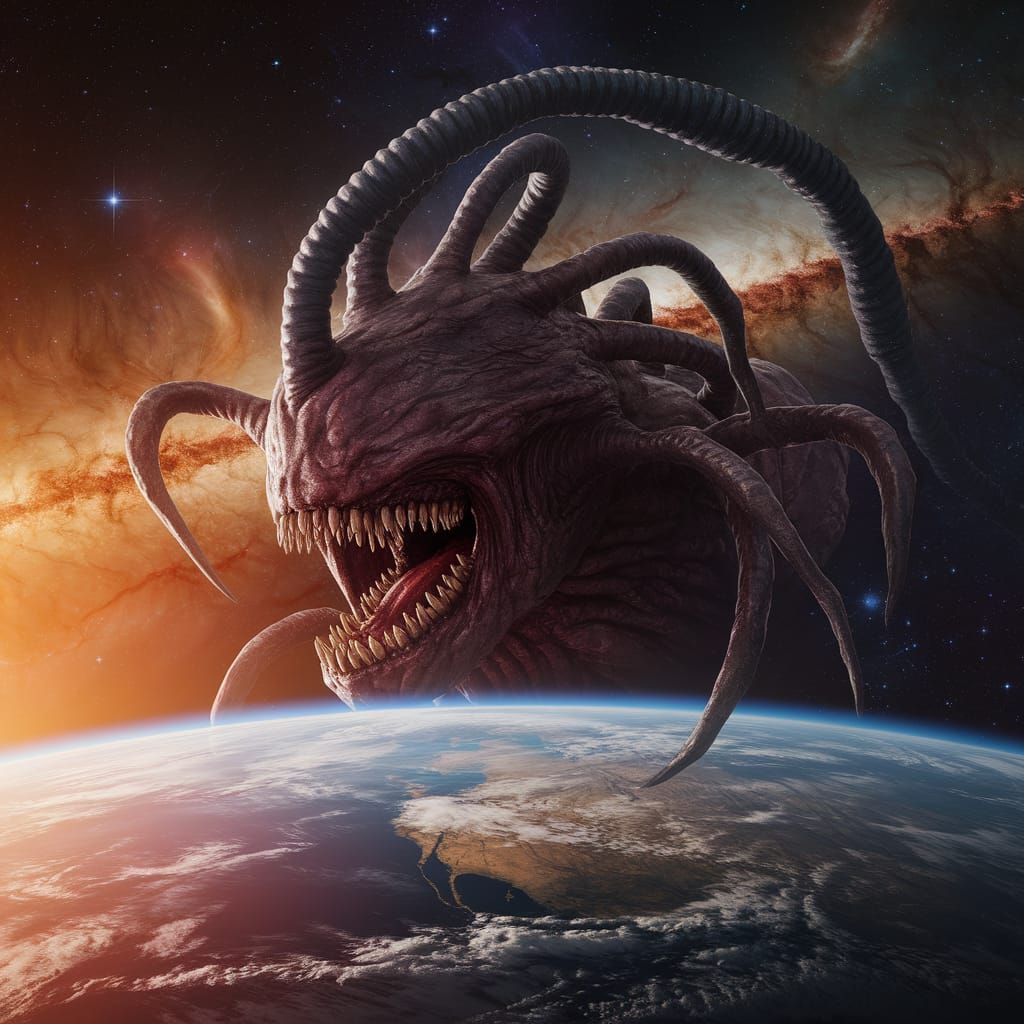 Cosmic Eldritch Entity: Galaxy-Sized Horror Descends on Eart...