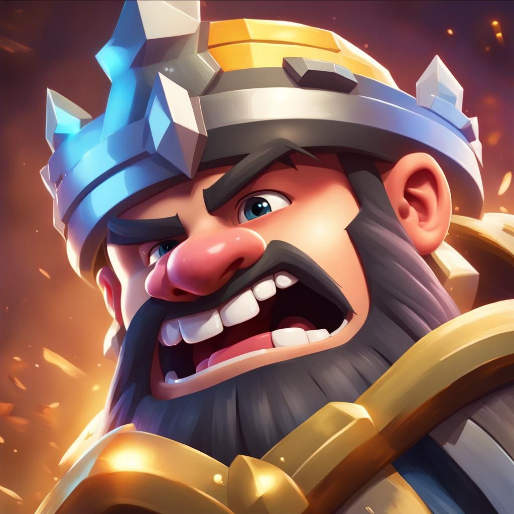 Hyperrealistic Clash Royale Character Concept Art