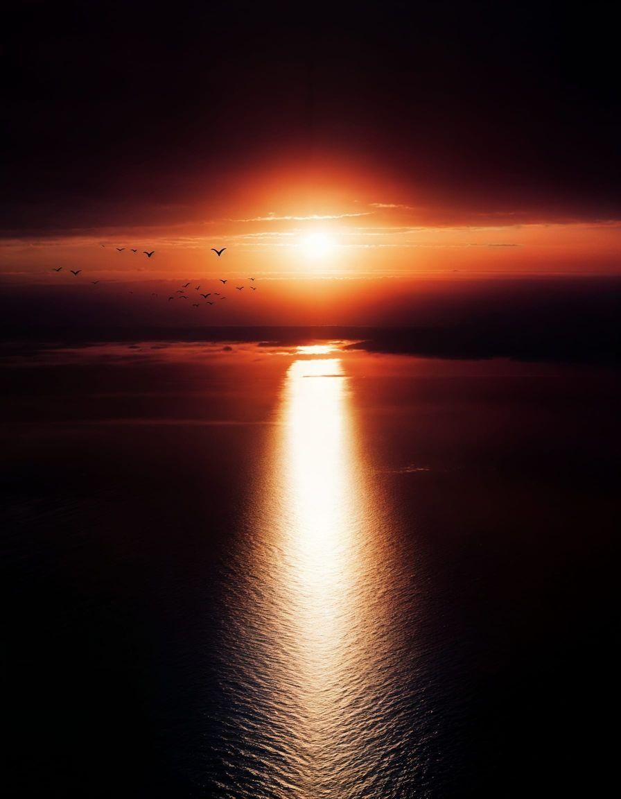 Hyperreal Sunrise Over Baltic Sea: Photorealistic Image